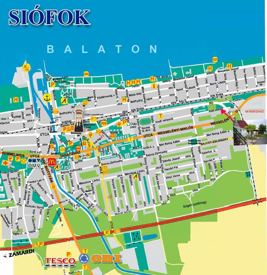 Aradi Apartman Siófok Eksteriør billede